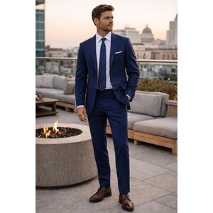 INCOTEX 1951 Blue 100% Wool Super 120s Pants Trousers  Mens Size 30